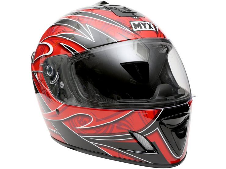 MYX Full Face Motorcycle Helmet - Graphic, Medium (57-58cm)