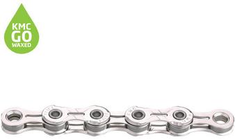 Halfords KMC Kmc X11El Waxed 11 Speed Chain, 118L, Silver | Extra 8% off for BC Members