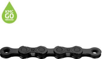 Halfords KMC Kmc Dlc12 Waxed 12 Speed Chain, 126L, Black | Extra 8% off for BC Members