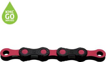 KMC DLC12 Waxed 12 Speed Chain, 126L, Black/Pink