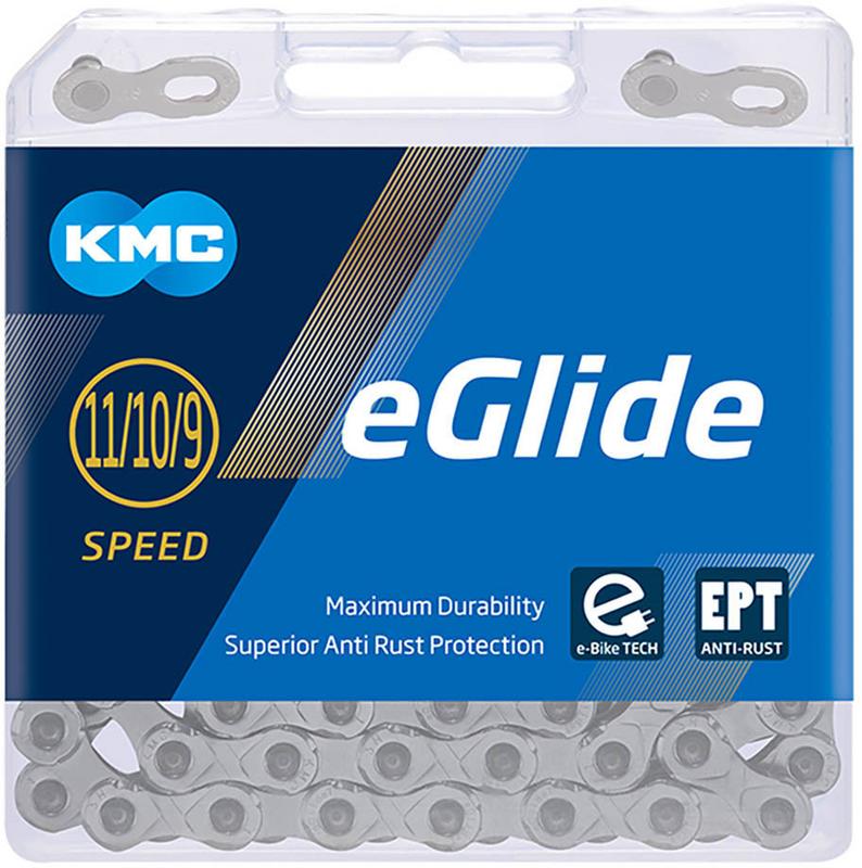 Halfords KMC Kmc Eglide Ept Cues Chain, Silver, 132L | Extra 8% off for BC Members