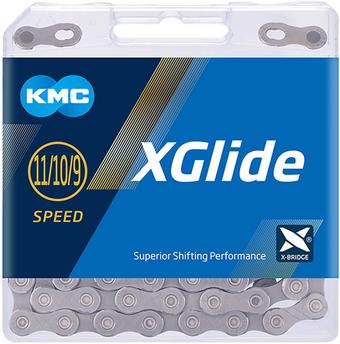KMC X-Glide EPT Cues Chain, Silver, 126L