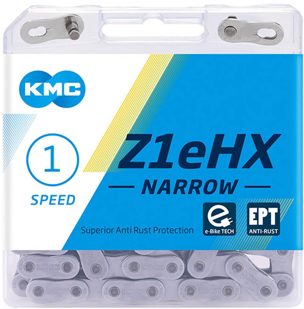 Halfords KMC Kmc Z1Ehx Narrow Ept Single Speed Chain, Silver, 112L | Extra 8% off for BC Members