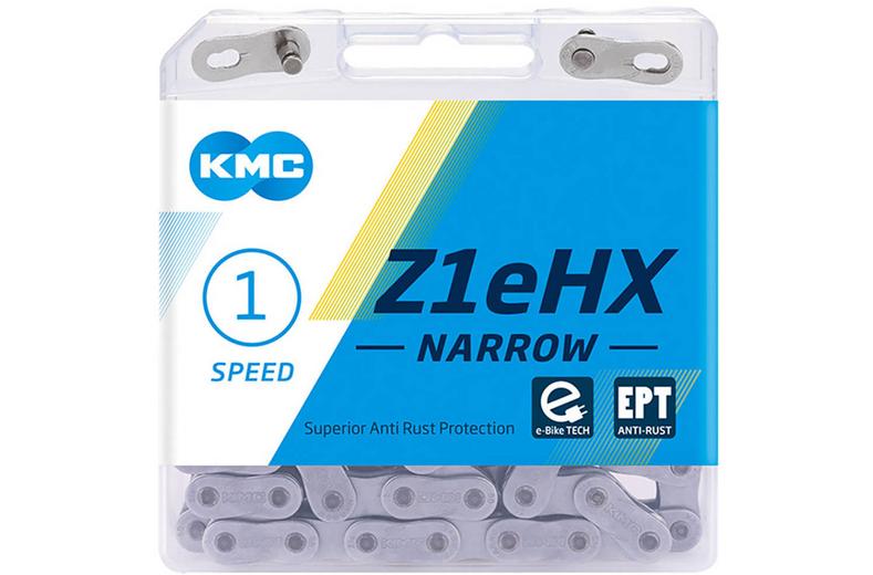 KMC Z1eHX Narrow EPT Single Speed Chain, Silver, 128L KMC Z1eHX Narrow EPT Single Speed Chain, Silver, 128L