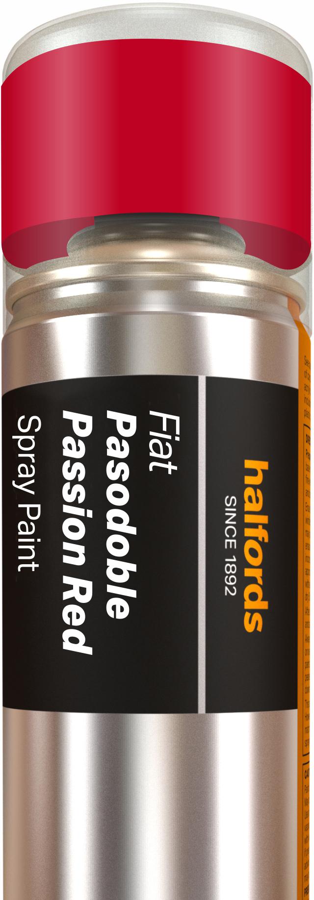 Halfords Fiat Pasodoble/Passion Red Car Spray Paint 300Ml