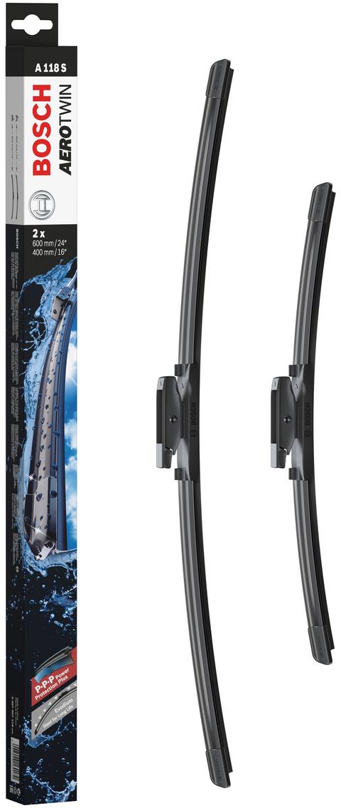 Bosch A118S Wiper Blades - Front Pair