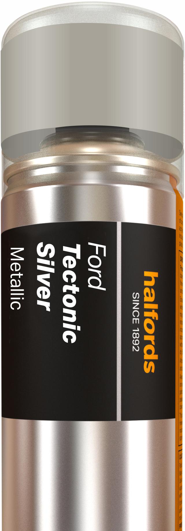 Halfords Ford Tectonic Silver Car Spray Paint 300Ml