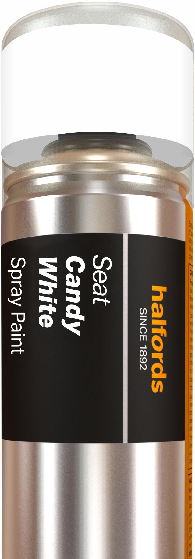 Halfords Seat Candy White Car Spray Paint 300Ml