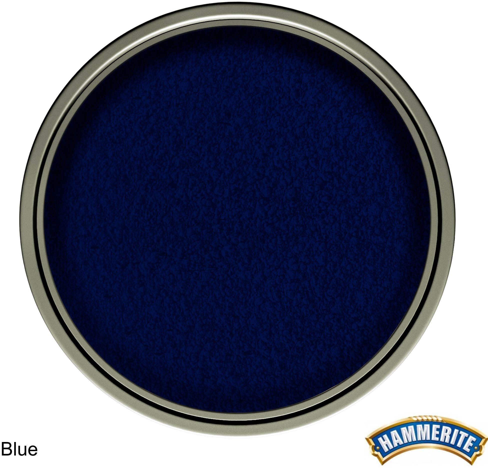 Hammerite Direct to Rust Metal Paint Hammered Blue 250ml