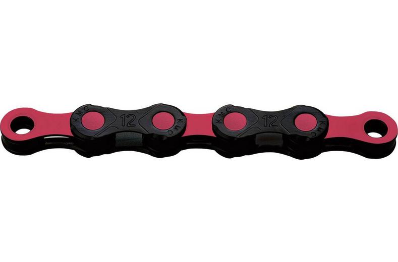 KMC X12SL DLC 12 Speed Chain 126L, Black/Red KMC X12SL DLC 12 Speed Chain 126L, Black/Red