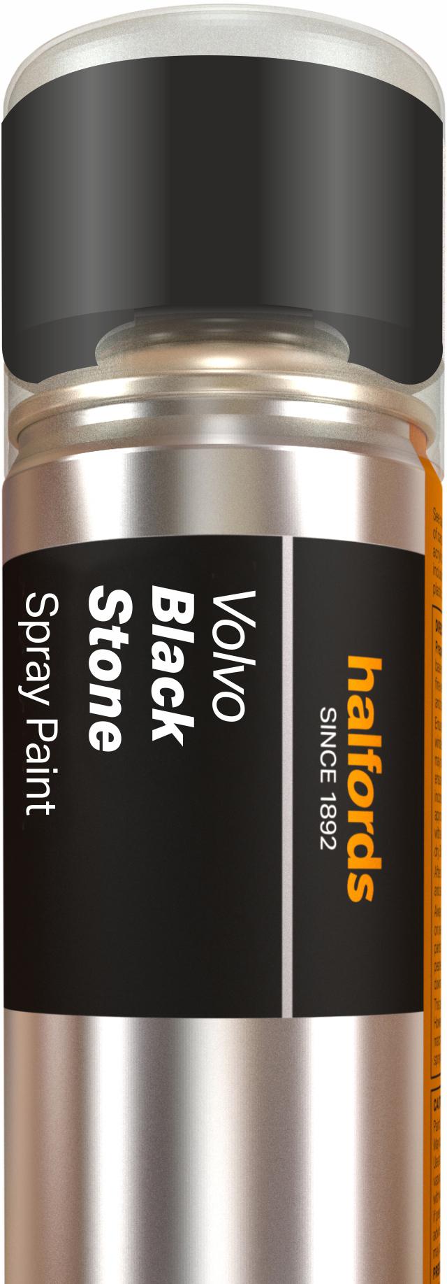 Halfords Volvo Black Stone Car Spray Paint 300Ml