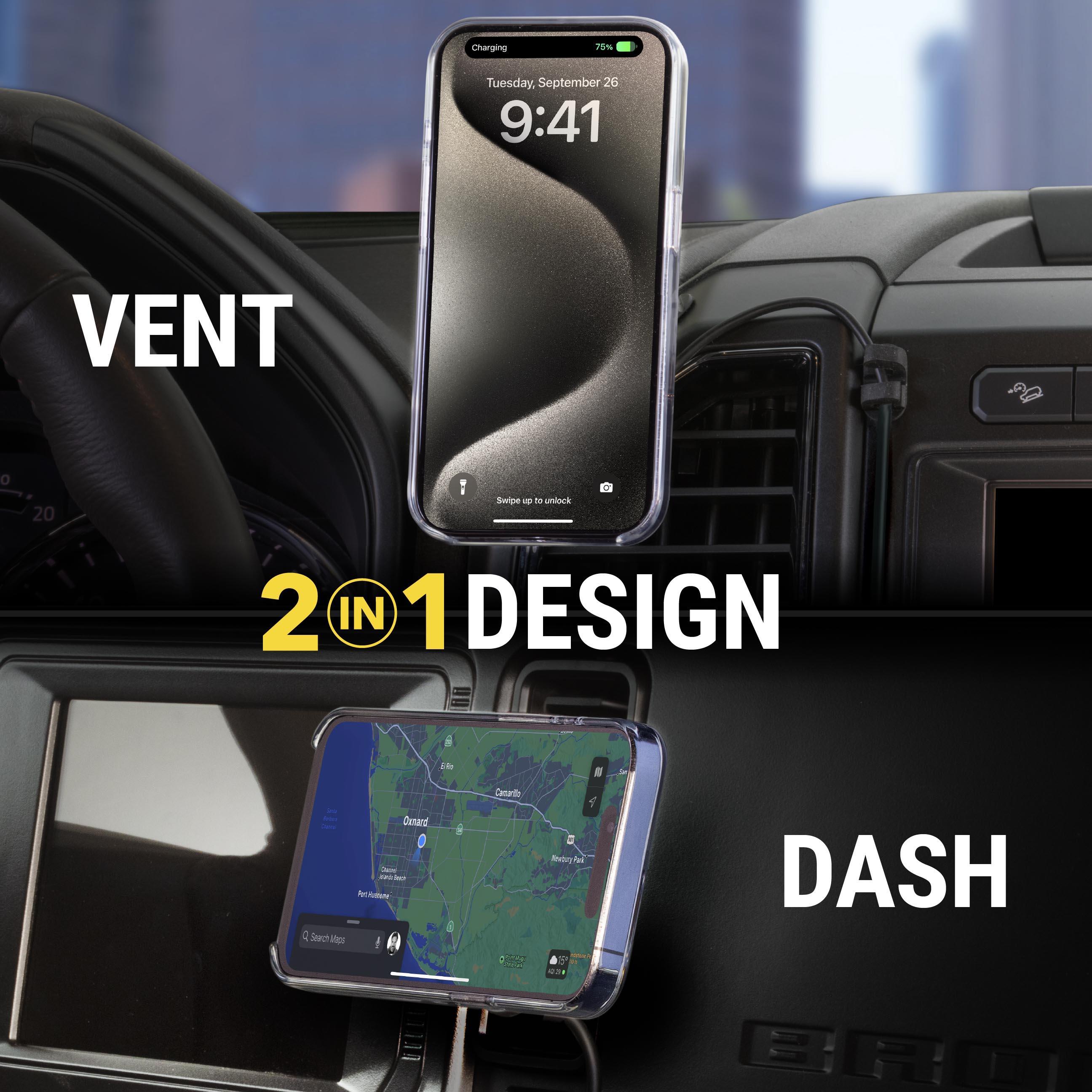 MagicMOUNT Qi Wireless Charge -dash/vent