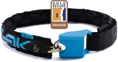 Halfords Hiplok Lite Wearable Bike Lock - Black/Cyan | Extra 8% off for BC Members