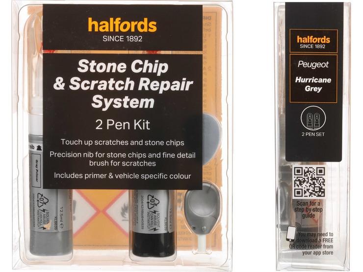 Halfords Peugeot Hurricane Grey Scratch and Chip Repair Kit