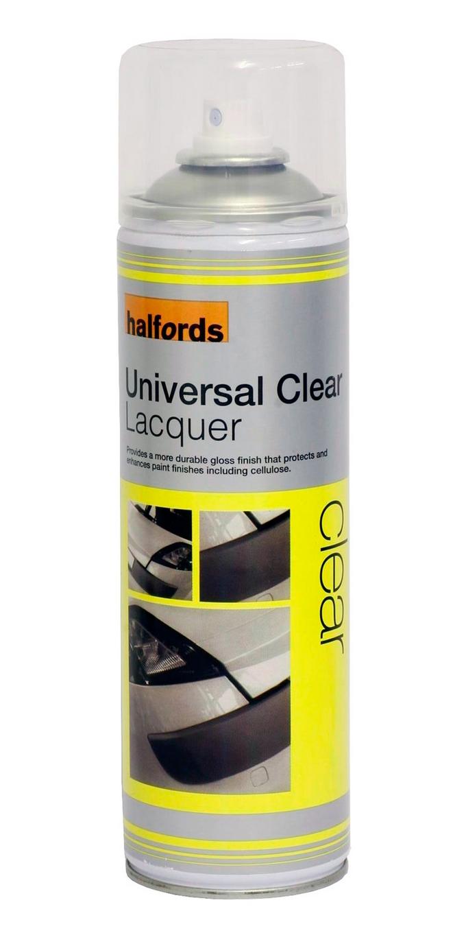 Halfords Universal Clear Lacquer 500ml