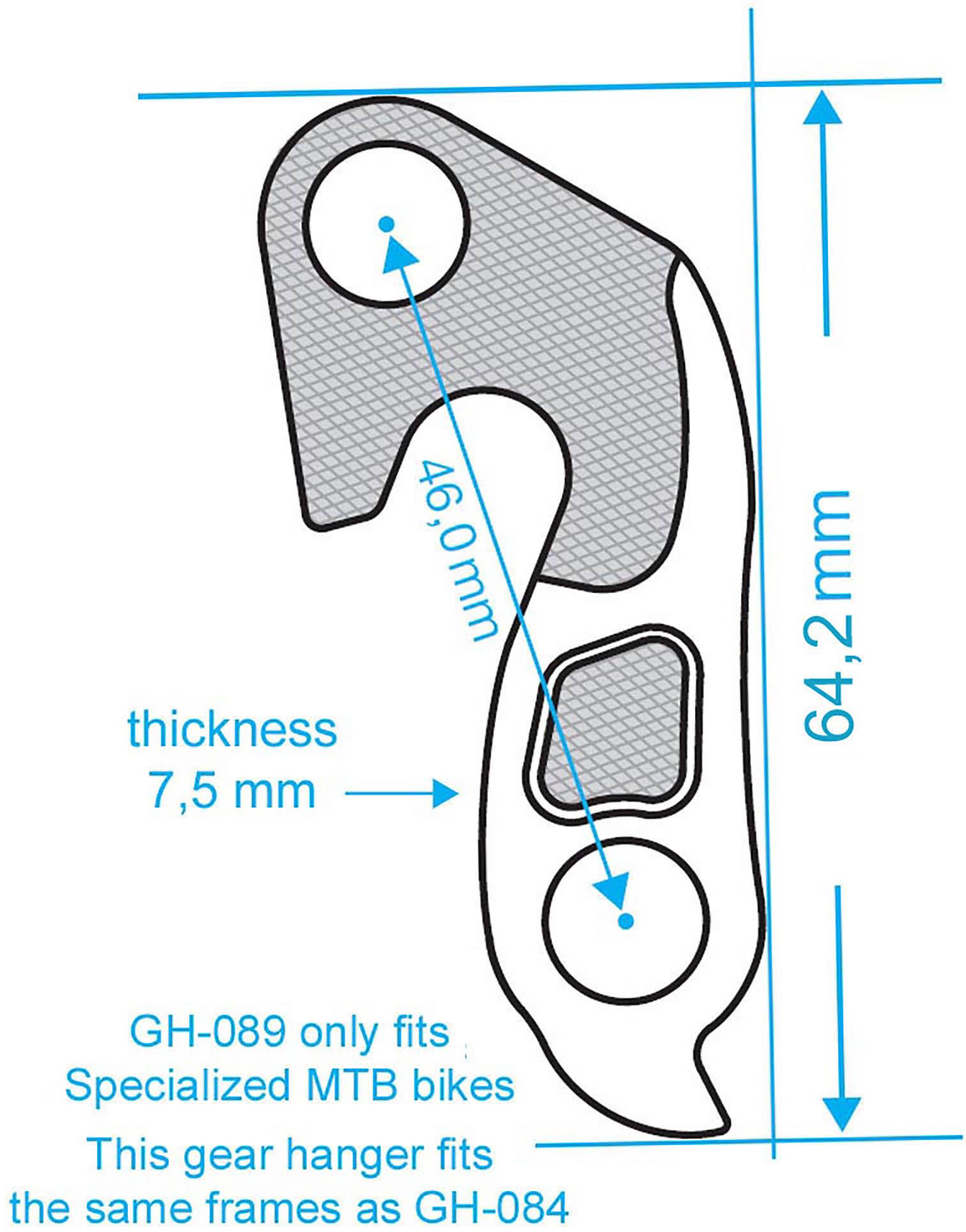 M Part Gear Hanger GH-089