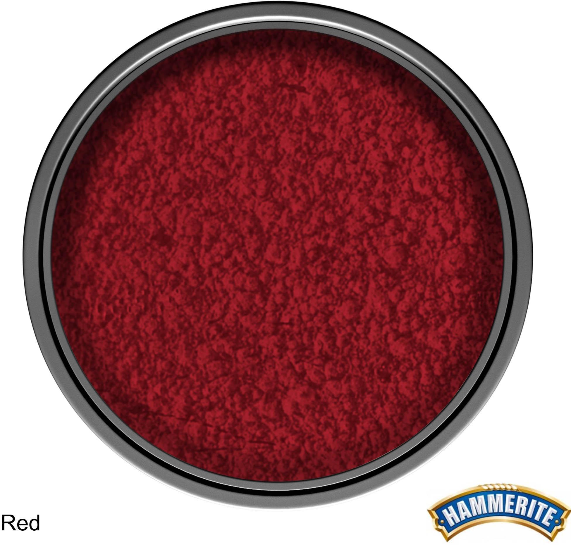 Hammerite Direct to Rust Metal Paint Hammered Red 250ml