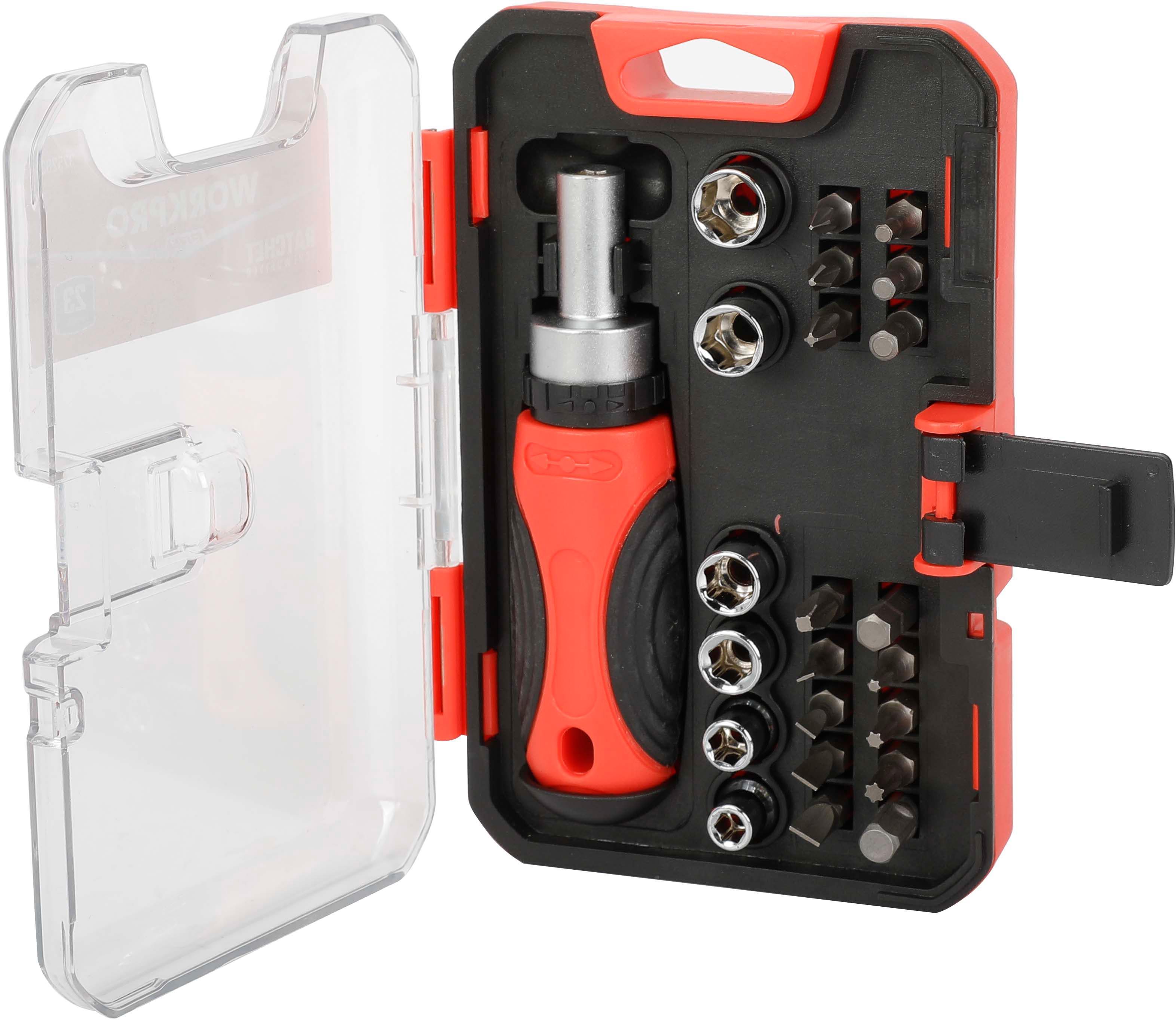 Halfords Workpro 23pc Ratchet Screwdriver Set