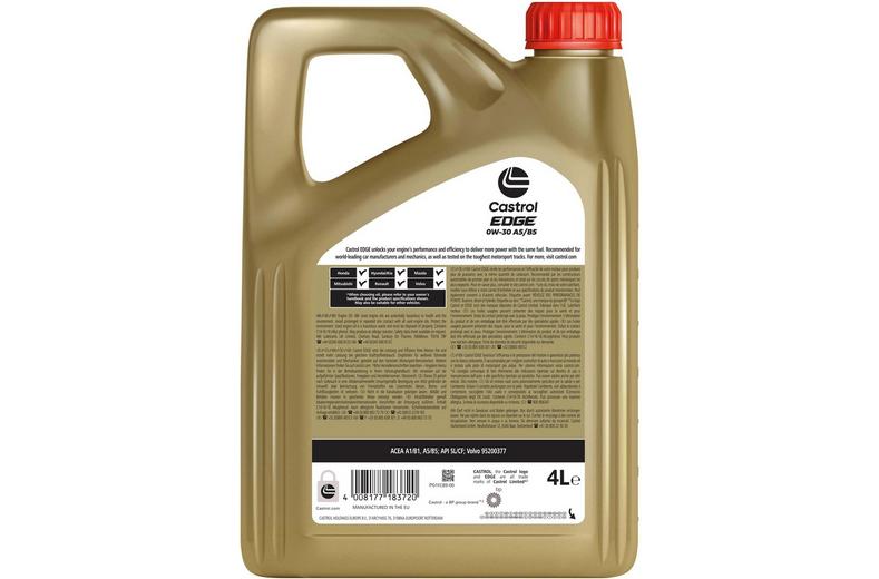 Castrol EDGE Titanium 0W30 Volvo Oil 4L Castrol EDGE Titanium 0W30 Volvo Oil 4L