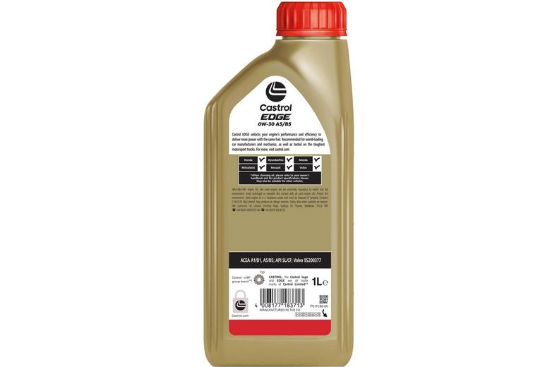 Castrol EDGE Titanium Volvo 0W30 1L Castrol EDGE Titanium Volvo 0W30 1L