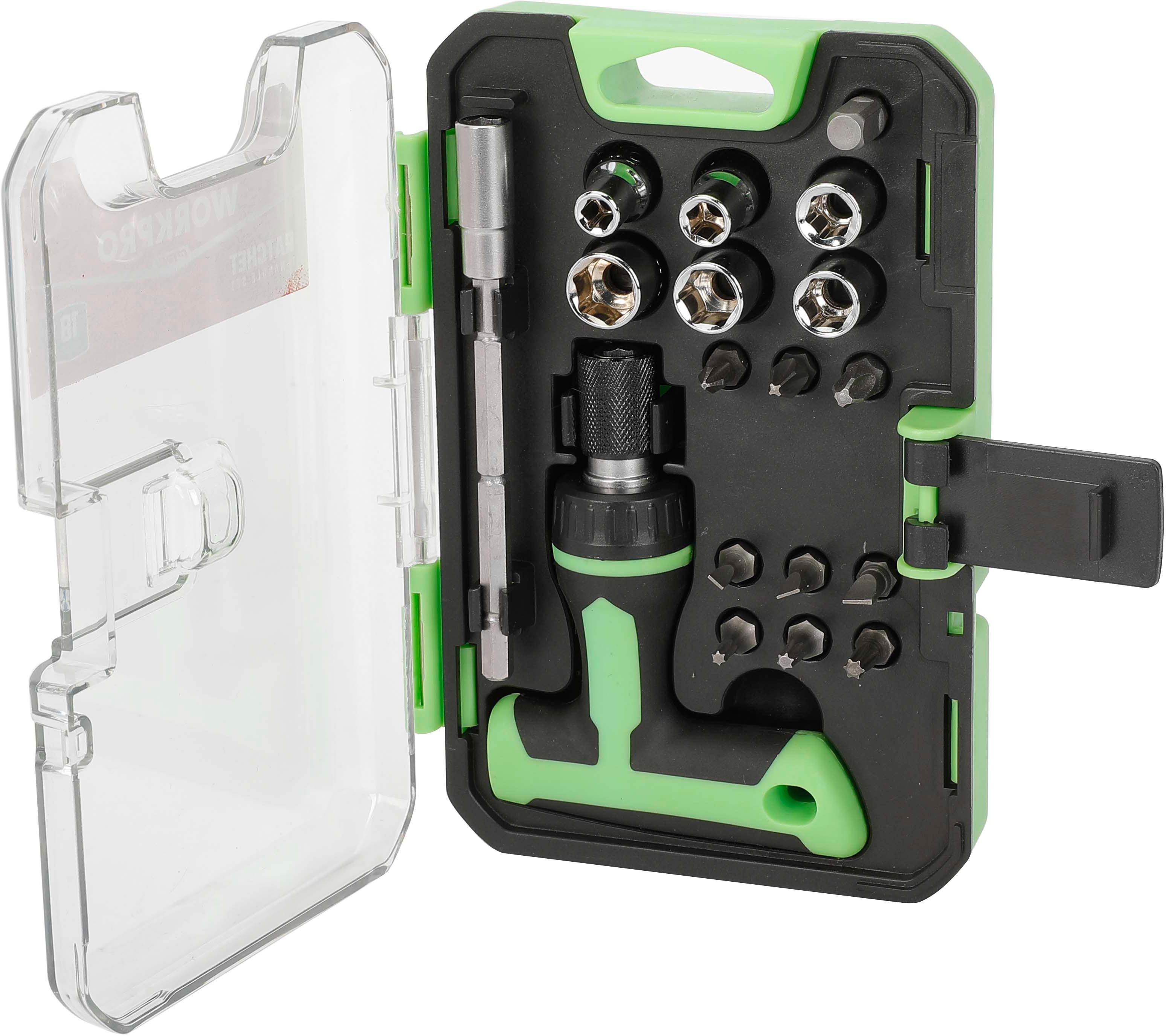 Halfords Workpro 18pc Ratchet Screwdriver Set