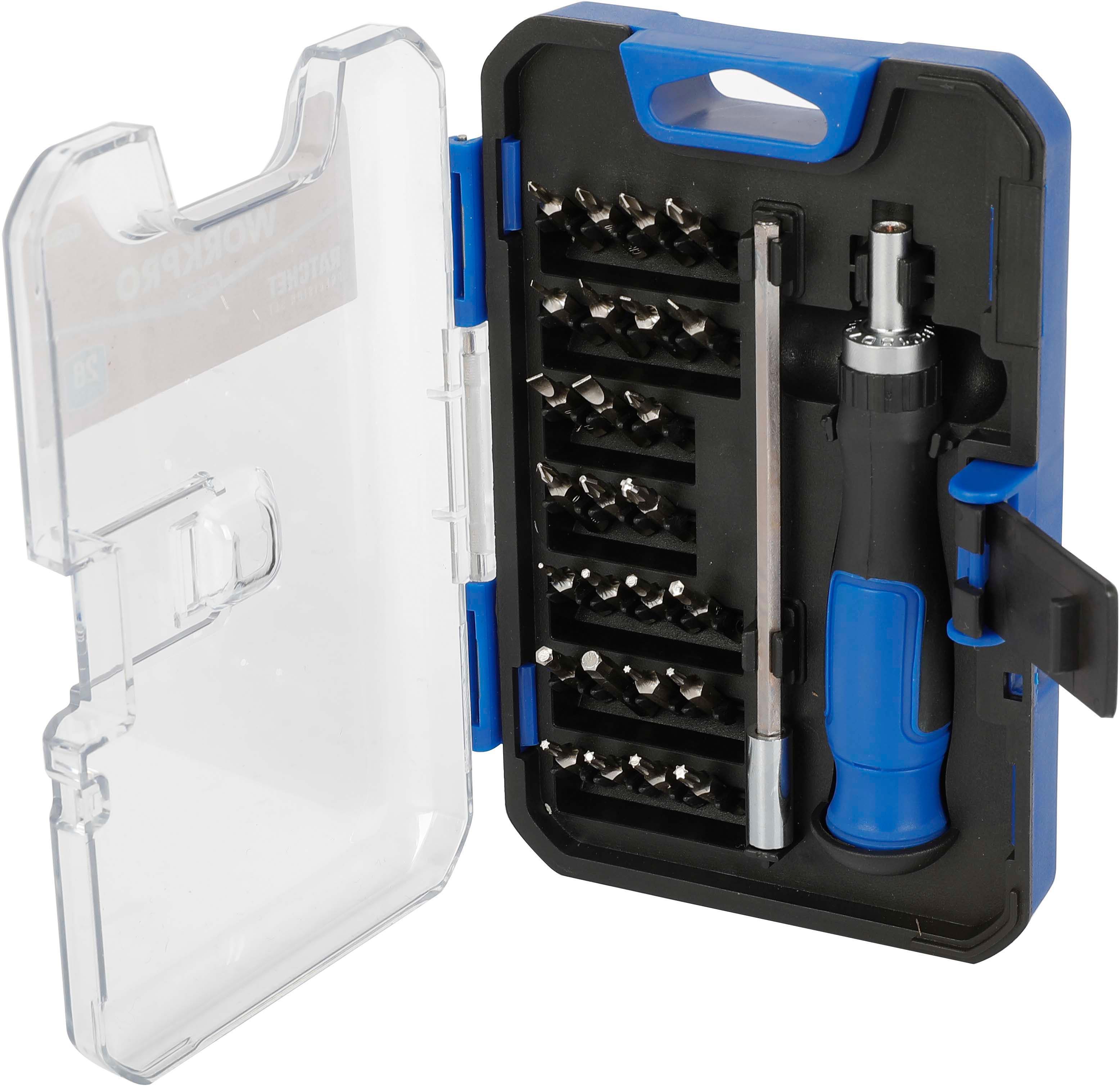 Halfords Workpro 28pc Ratchet Screwdriver Set