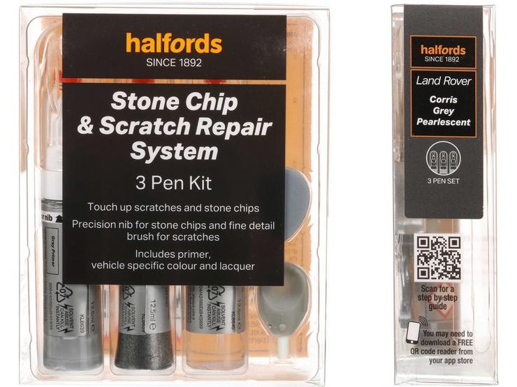 Halfords Landrover Corris Grey Scratch and Chip Repair Kit