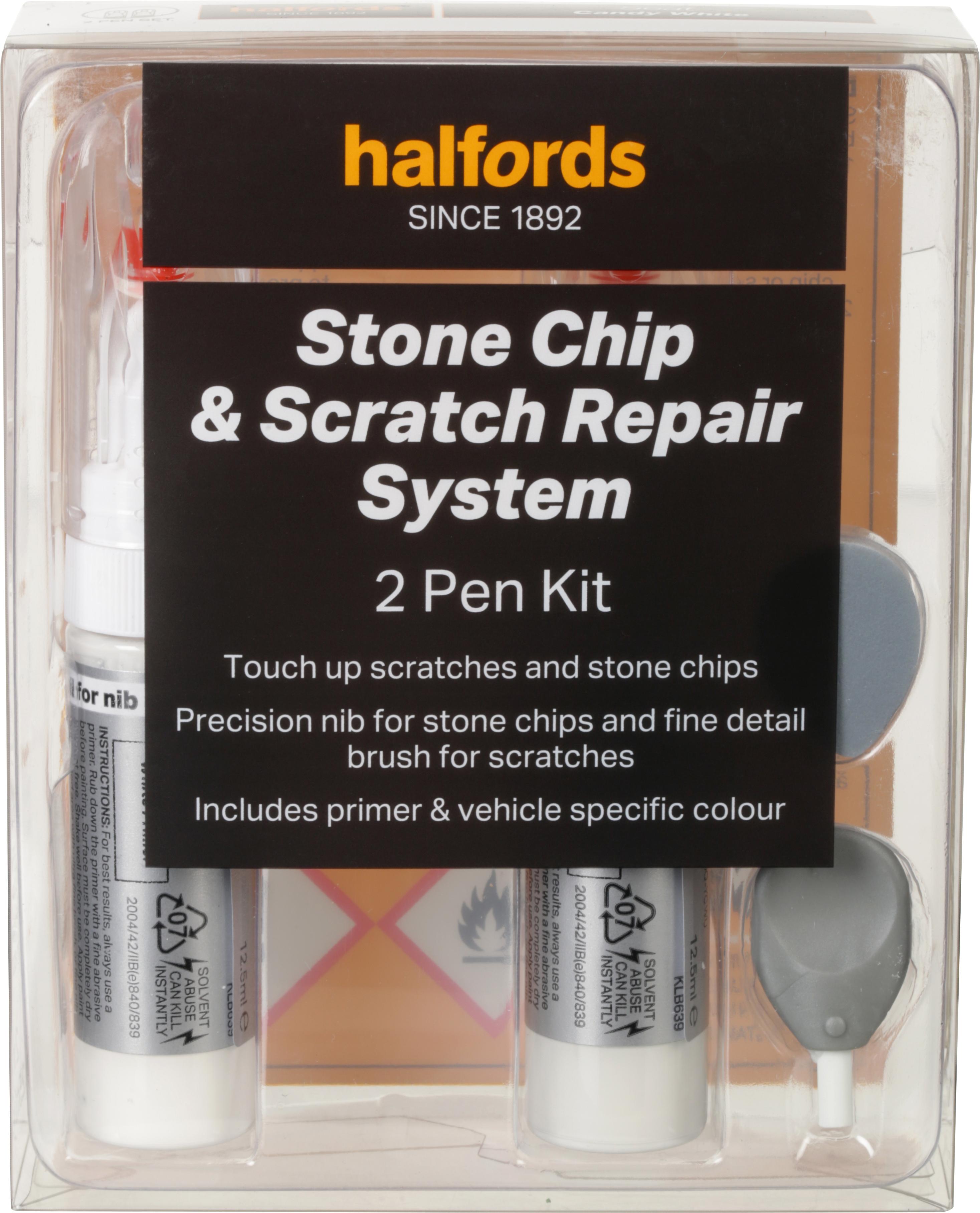 Halfords Seat Candy White Scratch & Chip Repair Kit