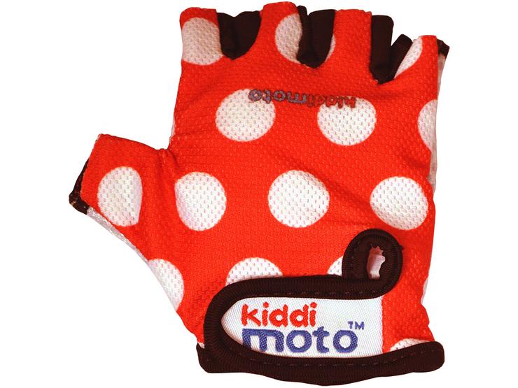 Kiddimoto Red Dotty Gloves