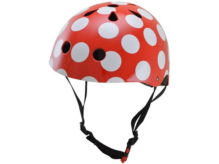 Kiddimoto Red Dotty Helmet - Medium (53-58CM)