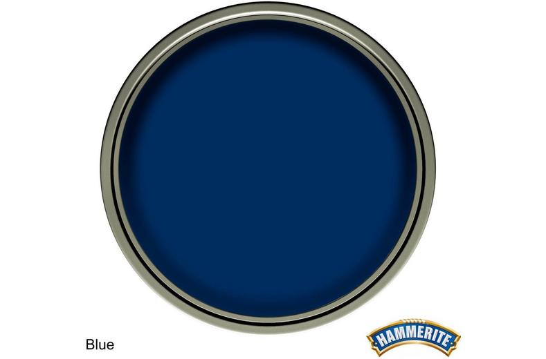 Hammerite Direct to Rust Metal Paint Smooth Finish Blue 250ml Hammerite Direct to Rust Metal Paint Smooth Finish Blue 250ml