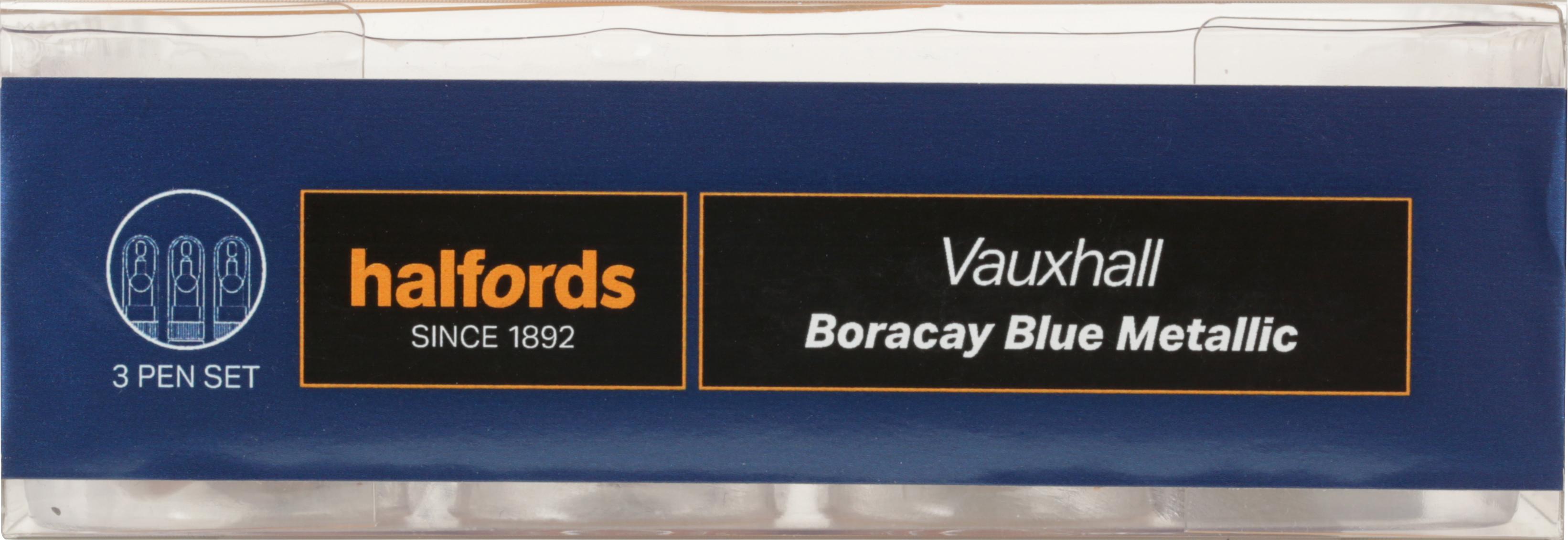 Halfords Vauxhall Boracay Blue Scratch & Chip Repair Kit 3 x 12.5ml Halfords UK