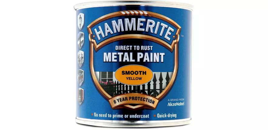 Hammerite Direct To Rust Metal Paint Smooth Yellow 250ml Halfords Uk Hammerite Direct To Rust Metal Paint Smooth Yellow 250ml Halfords Uk