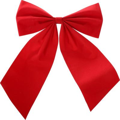 Halfords Flocking Red Gift Bow - 8" x 10" Halfords Flocking Red Gift Bow - 8" x 10"