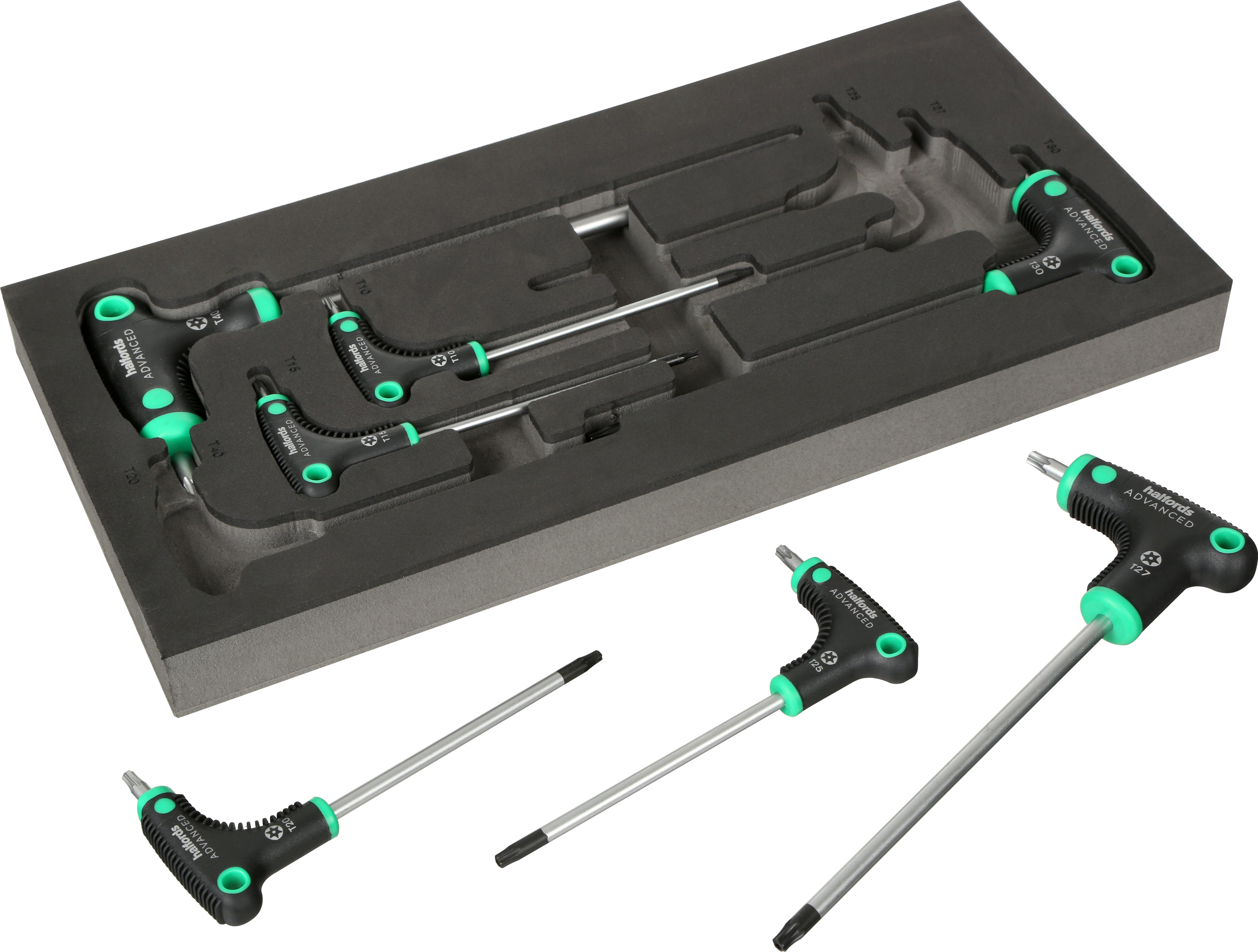 Halfords Advanced 7 Piece T-Handle Torx Set Modular Tray