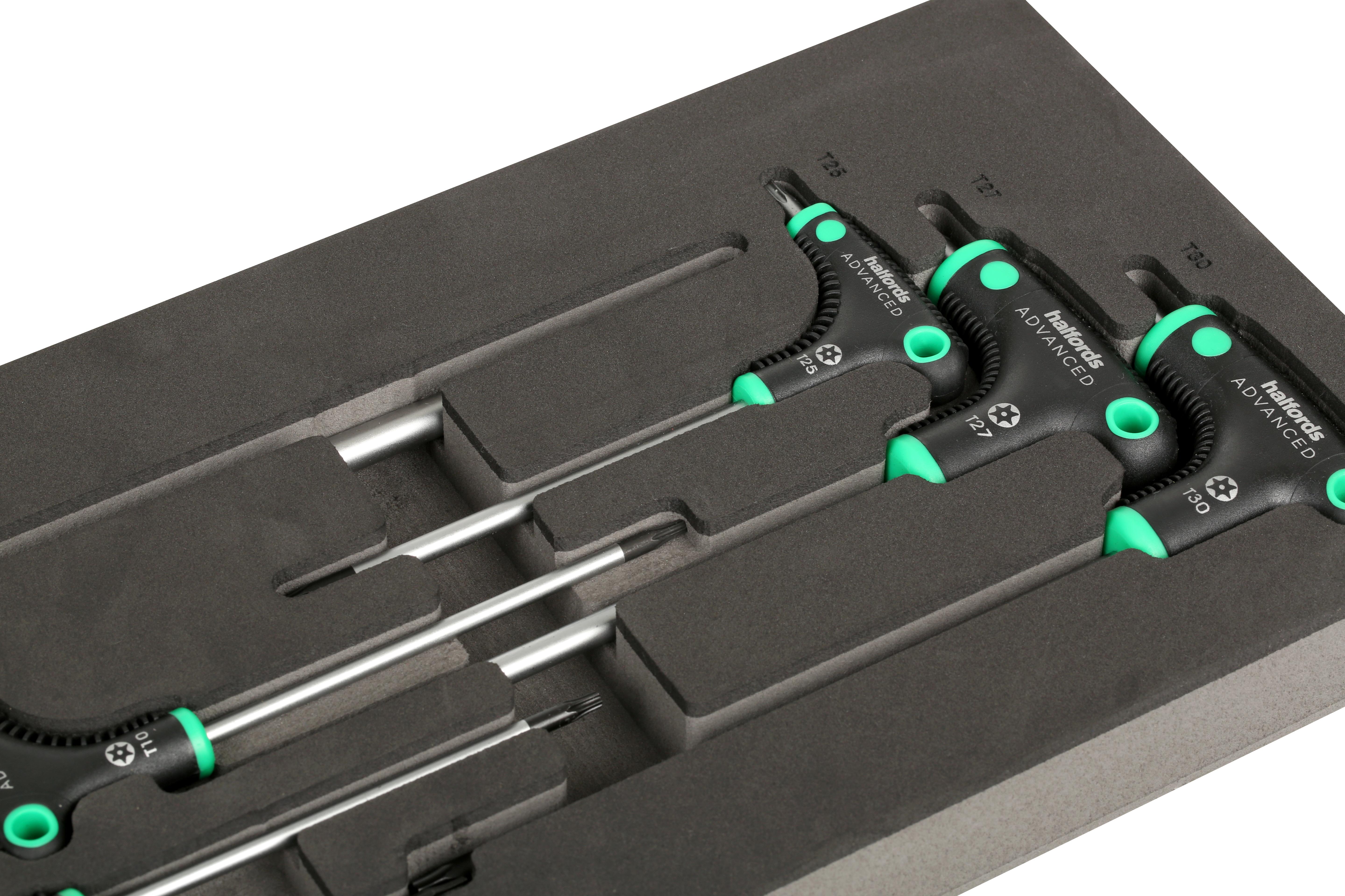 Halfords Advanced 7 Piece T-Handle Torx Set Modular Tray