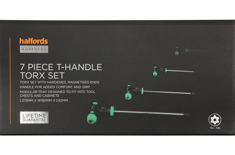 Halfords Advanced 7 Piece T-Handle Torx Set Modular Tray Halfords Advanced 7 Piece T-Handle Torx Set Modular Tray