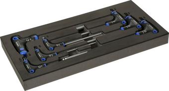 Halfords Advanced 7 Piece T-Handle Hex Set Modular Tray