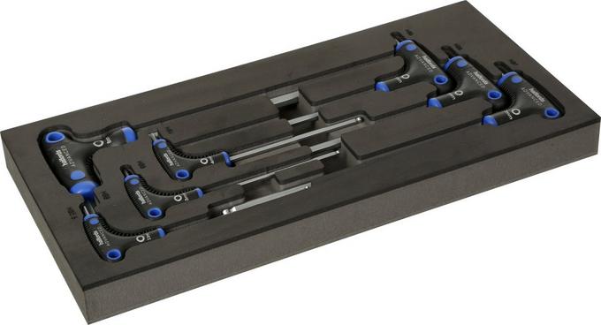 Halfords Advanced 7 Piece T-Handle Hex Set Modular Tray | Halfords UK