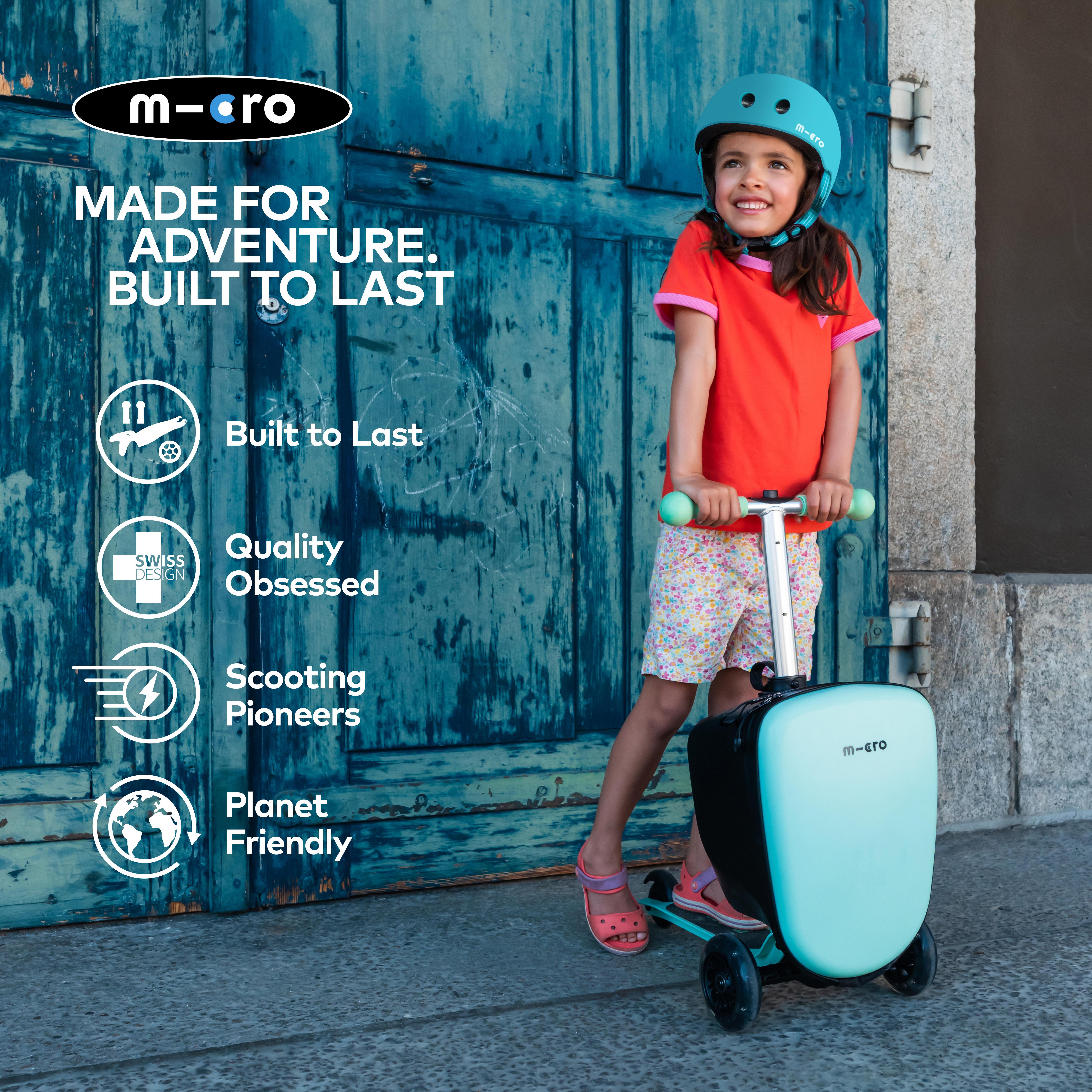 Micro MiniLED Suitcase Scooter, Mint