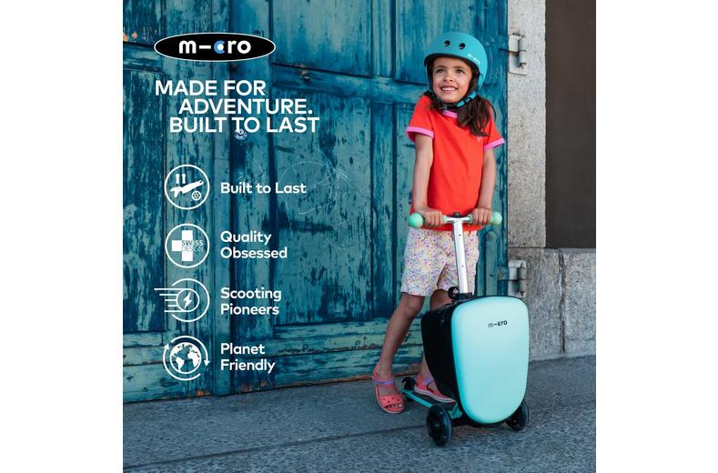 Micro MiniLED Suitcase Scooter, Mint Micro MiniLED Suitcase Scooter, Mint