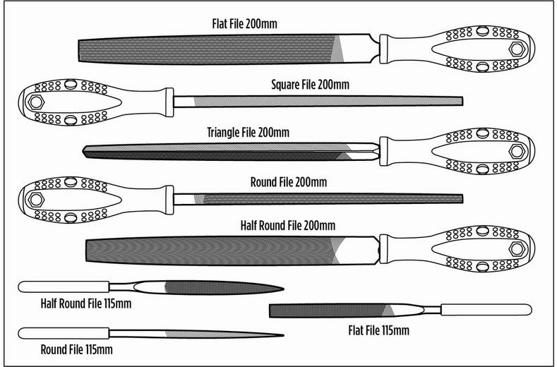Halfords Advanced 8 Piece File Set Modular Tray Halfords Advanced 8 Piece File Set Modular Tray