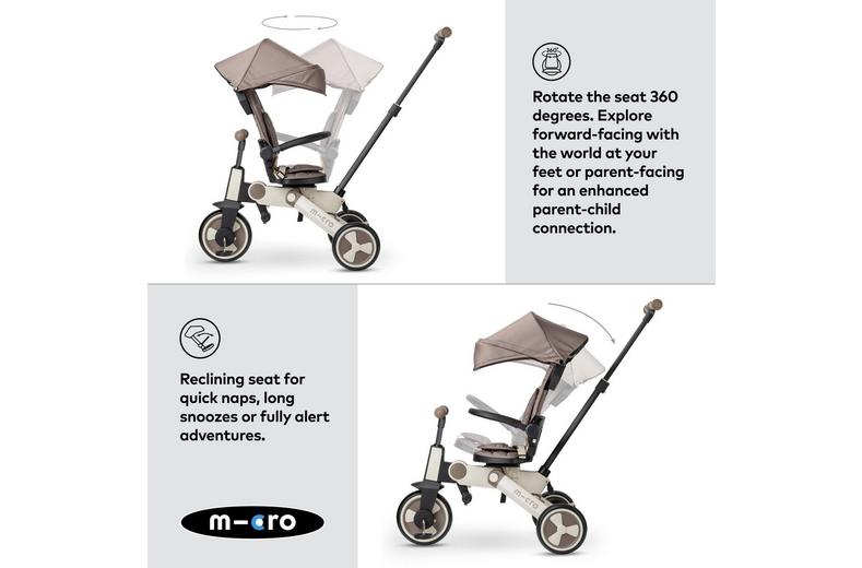 Micro Flexi Tricycle Brown Latte: 6 Months + Micro Flexi Tricycle Brown Latte: 6 Months +