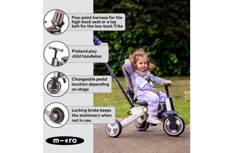 Micro Flexi Tricycle Brown Latte: 6 Months + Micro Flexi Tricycle Brown Latte: 6 Months +