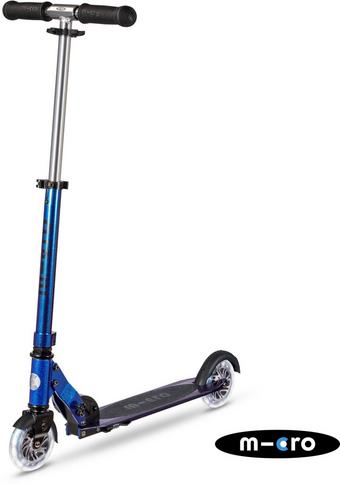 Micro Sprite Classic LED Scooter, Blue Chrome
