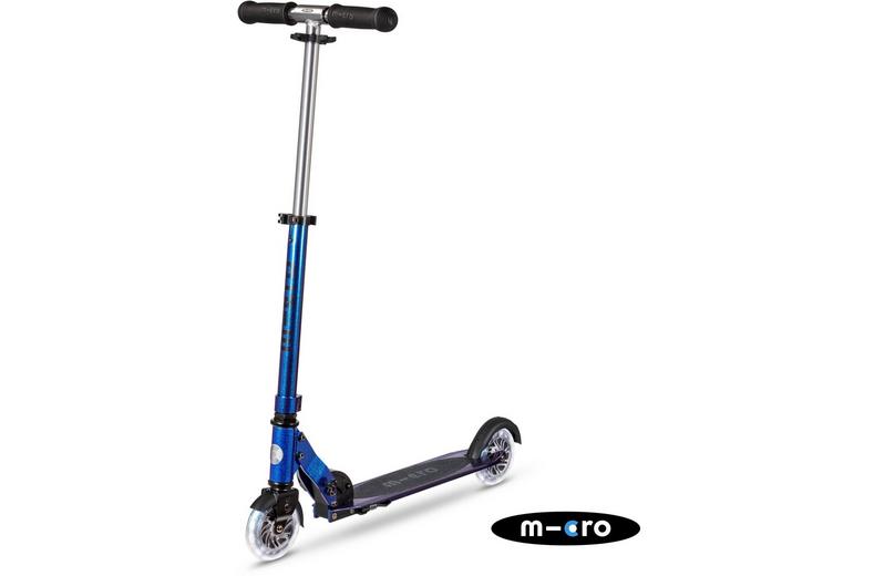 Micro Sprite Classic LED Scooter, Blue Chrome Micro Sprite Classic LED Scooter, Blue Chrome