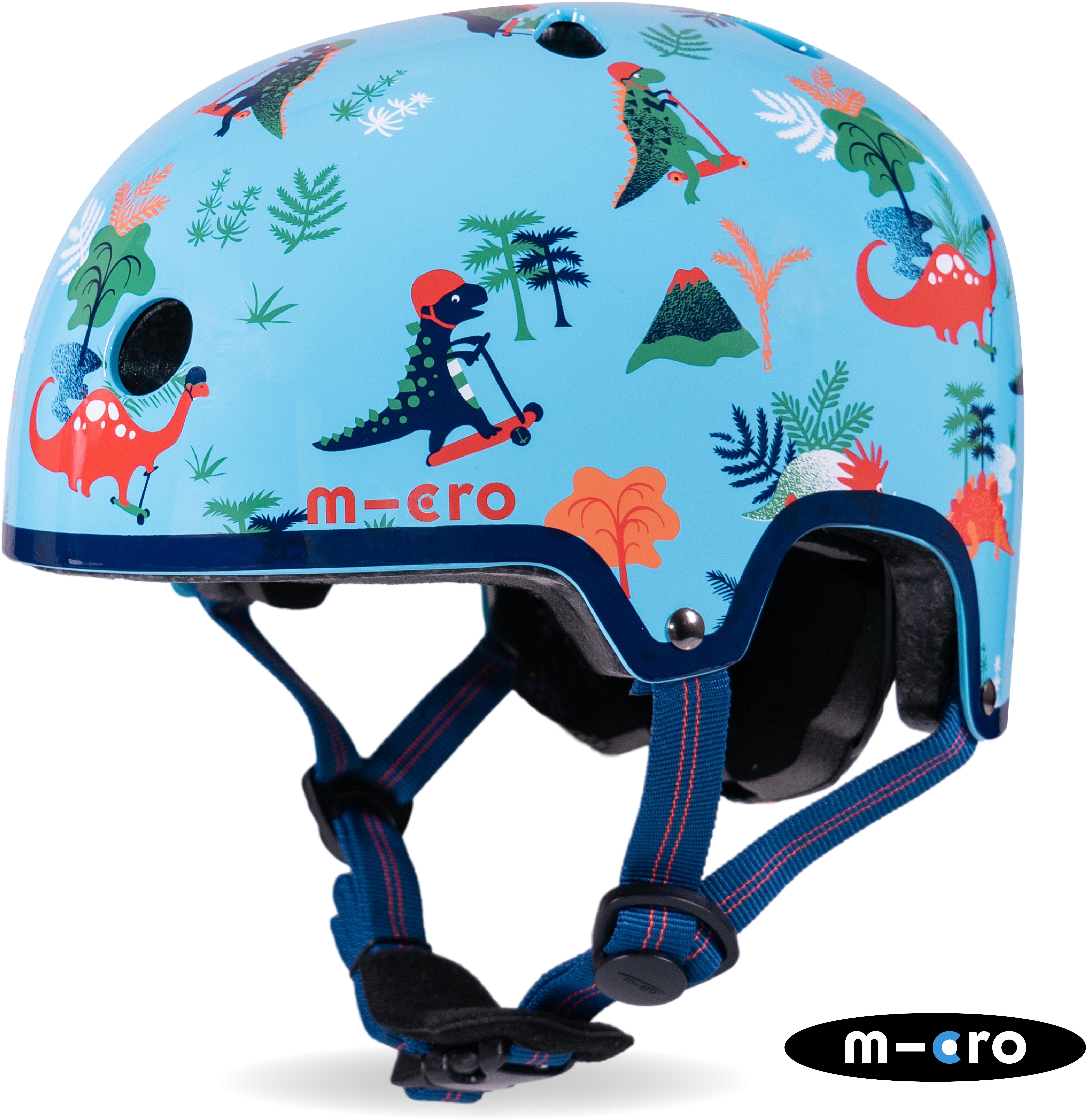 Printed Helmets for Bikes and Scooters Dino: Extra Small 46 - 50cm
