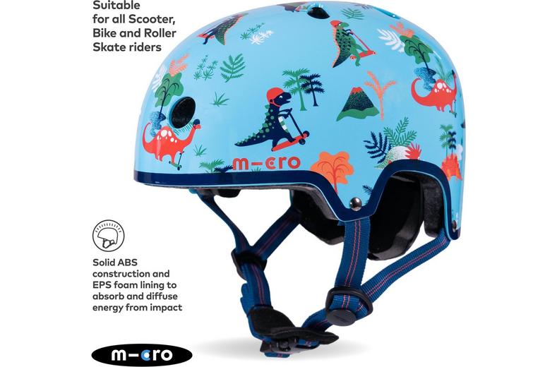 Printed Helmets for Bikes and Scooters Dino: Extra Small 46 - 50cm Printed Helmets for Bikes and Scooters Dino: Extra Small 46 - 50cm
