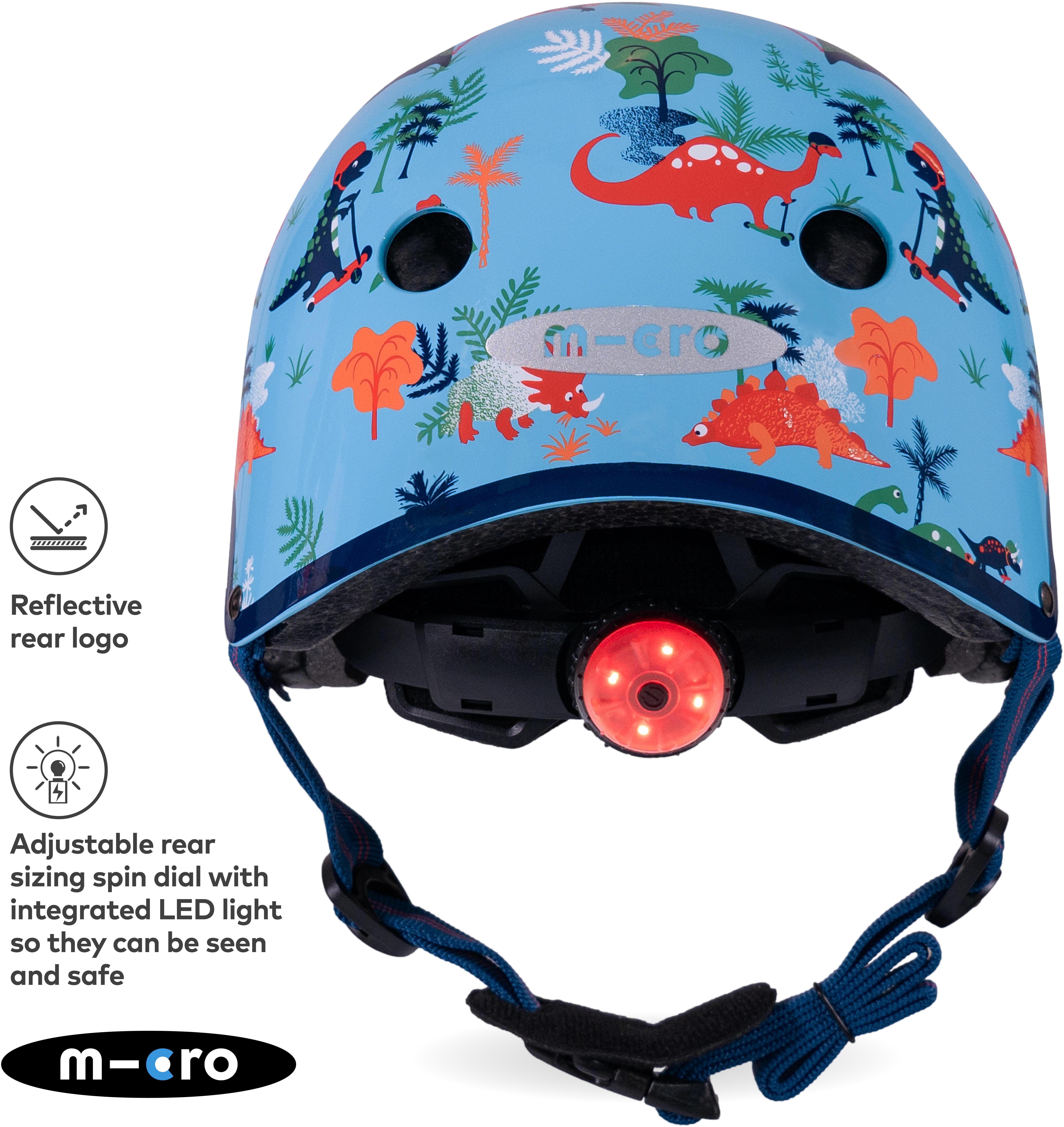 Printed Helmets for Bikes and Scooters Dino: Extra Small 46 - 50cm