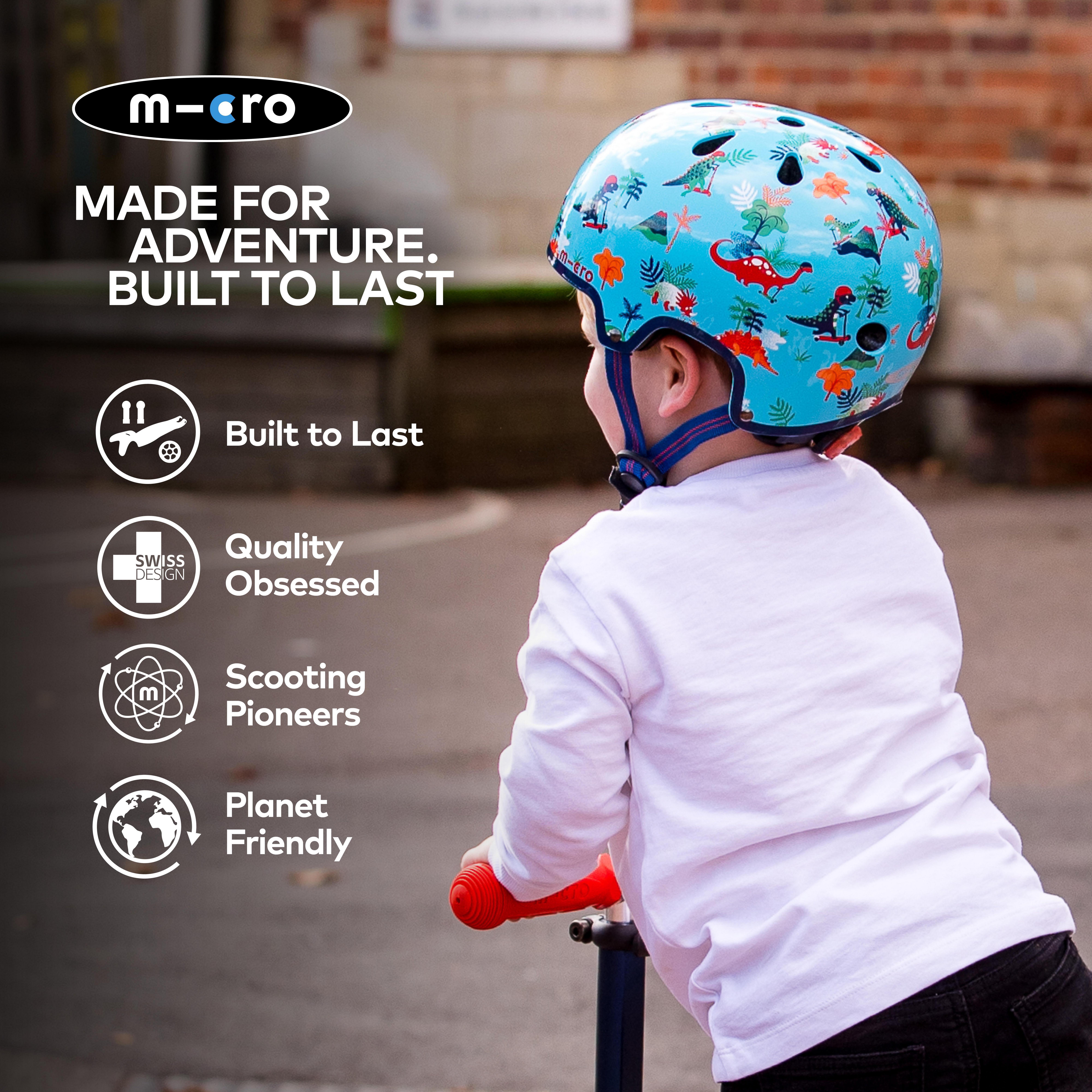Printed Helmets for Bikes and Scooters Dino: Extra Small 46 - 50cm